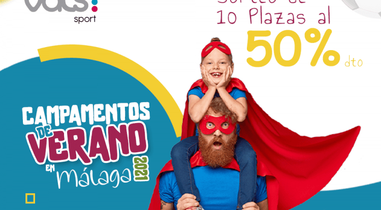 Sorteo de 10 plazas al 50 por ciento para el Campamento de verano deportivo para niños y adolescentes con Vals Sport Málaga