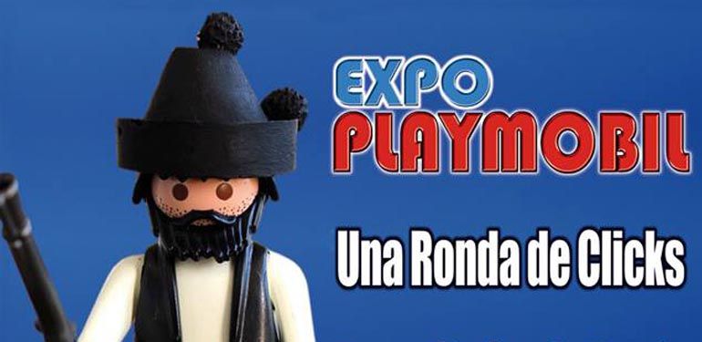 Exposición de dioramas de Clicks de Playmobil con ambientación rondeña