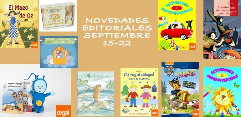 Novedades editoriales infantiles y juveniles de la segunda semana de septiembre
