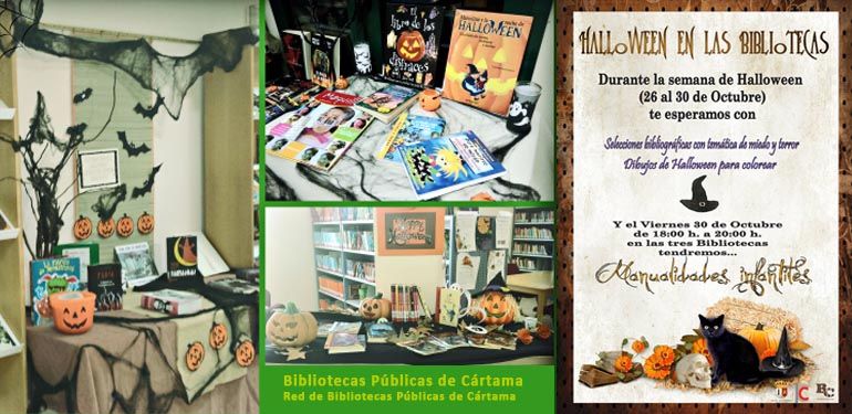 Vuelve a Cártama 'Halloween en las Bibliotecas' del 26 al 30 de octubre, un programa temático orientado a niños y jóvenes