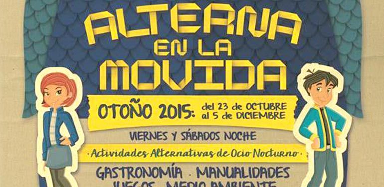 El viernes 23 de octubre comienza el programa de actividades para jóvenes 'Alterna en la Movida', del Ayuntamiento de Málaga