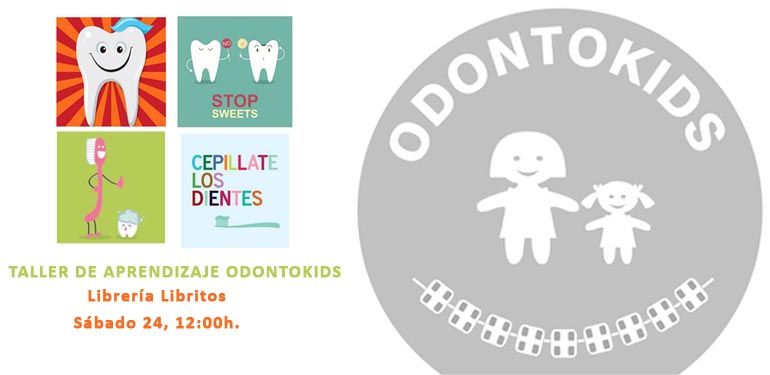 Taller de salud dental para niños en Libritos el 24 de octubre impartido por Odontokids