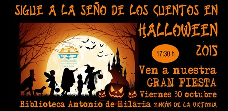 La Seño de los Cuentos en Halloween: esta tarde en la Biblioteca de Rincón de la Victoria a las 17:30h