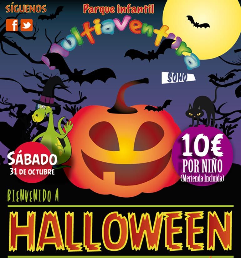 Celebra Halloween en el parque infantil Multiaventura Soho de Málaga