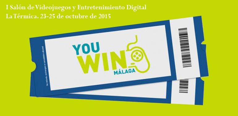 La Térmica trae a Málaga Youwin 2015, I Salón de Videojuegos y Entretenimiento Digital, del 23 al 25 de octubre