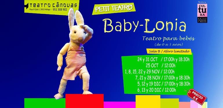 ‘Baby-lonia‘, espectáculo para familias con bebés, vuelve al Teatro Cánovas desde el próximo 7 de noviembre