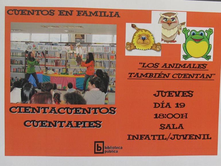 Cuentacuentos infantil y en familia el jueves 19 de noviembre en la Biblioteca Provincial de Málaga