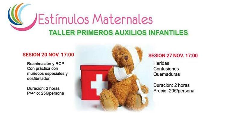 Curso primeros auxilios infantiles: reanimación y RCP, el viernes 20 de noviembre en Marbella