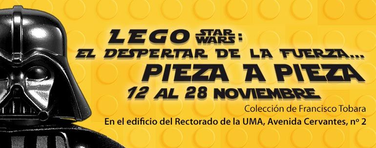 Exposición de La Guerra de las Galaxias con piezas de Lego en el Rectorado de la UMA hasta el 28 de noviembre