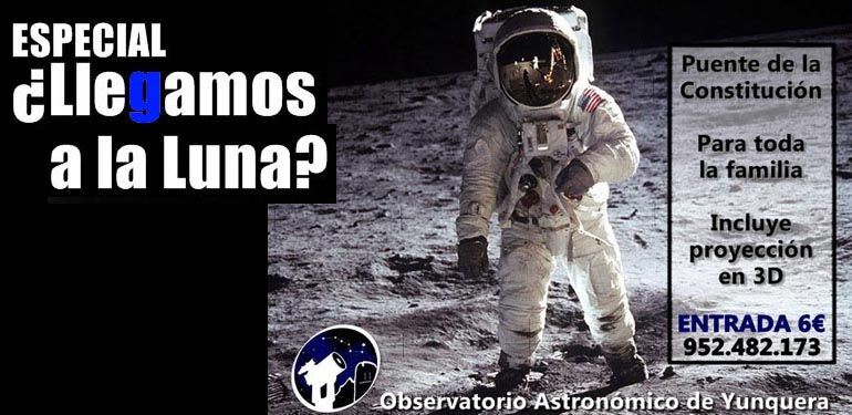 La polémica sobre si es cierto que pisamos la Luna llega al Observatorio de Yunquera el 5 de diciembre