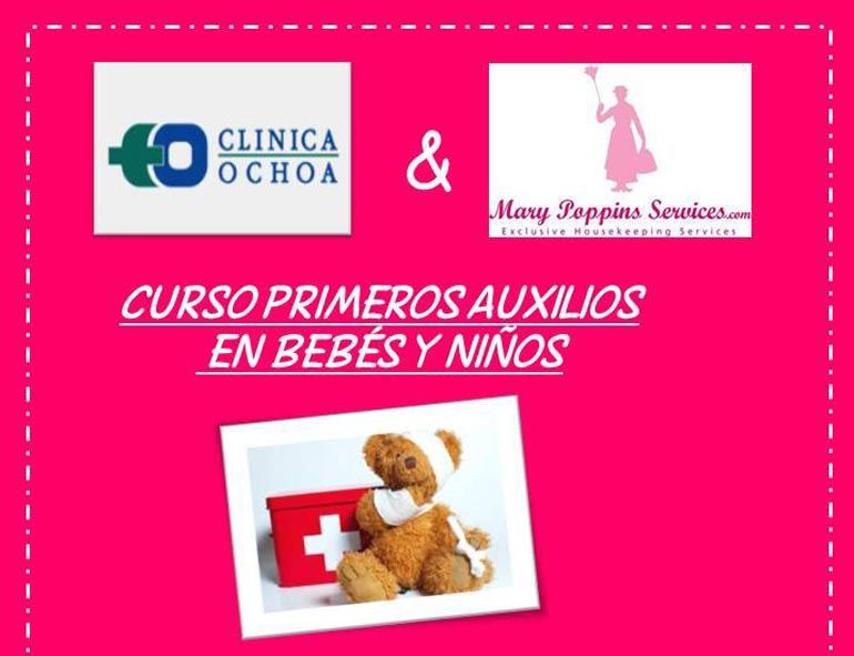 Curso de primeros auxilios en bebés y niños para el lunes 9 en Marbella