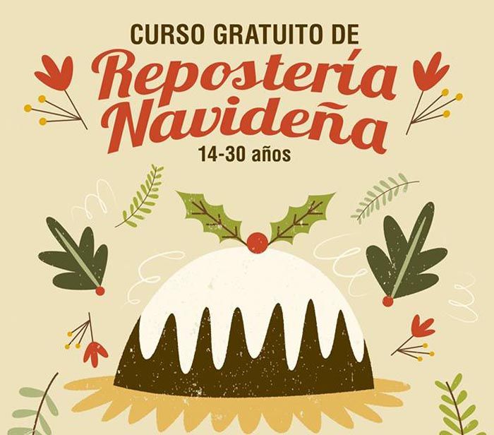 Cursos gratis de repostería navideña para jóvenes en Fuengirola en diciembre