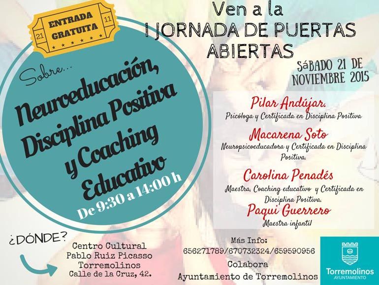 I Jornada de puertas abiertas sobre Neuroeducación, Disciplina Positiva y Coaching Educativo en Torremolinos