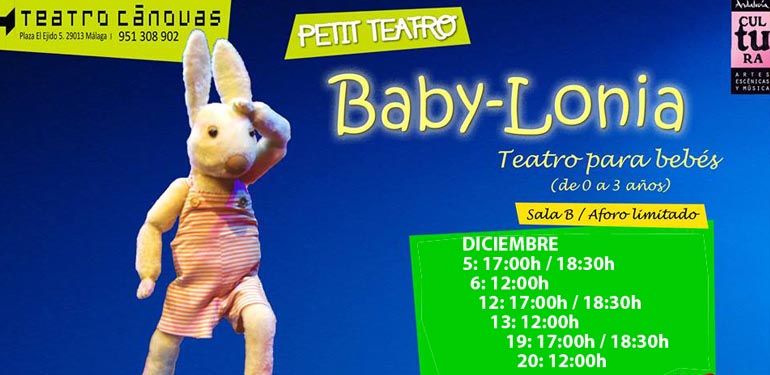Teatro Cánovas vuelve a programar ‘Baby-lonia‘, espectáculo para familias con bebés desde el próximo 5 de diciembre