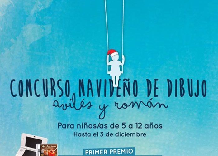 Concurso navideño de dibujo infantil en Avilés y Román