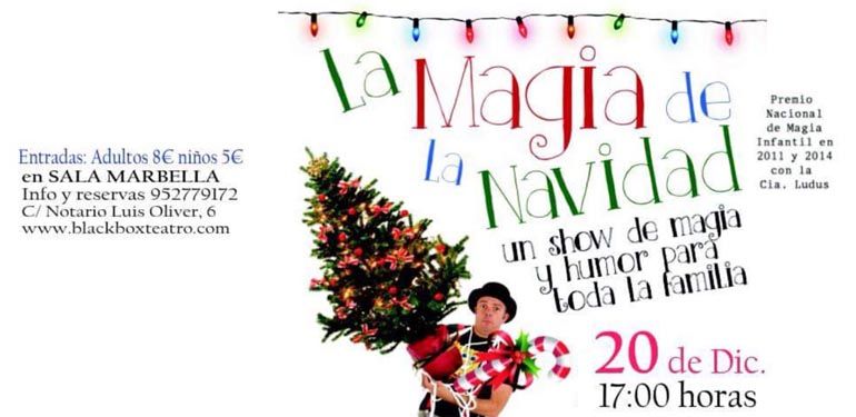 Espectáculo de magia y Navidad en Marbella