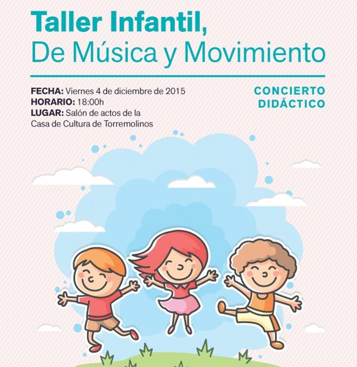Taller de música y movimiento para peques de 4 a 7 años en Torremolinos el viernes 4