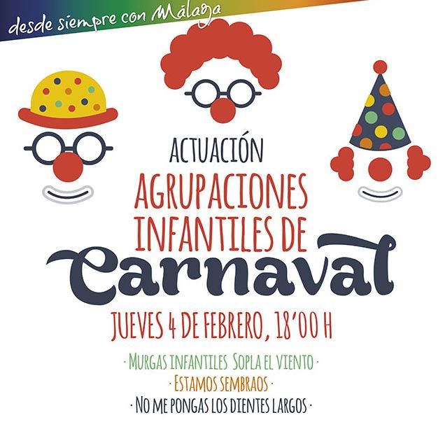 Carnaval infantil en el Centro Comercial Rosaleda de Málaga