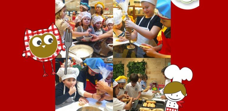 Taller de cocina para niños en El Corte Inglés de Málaga