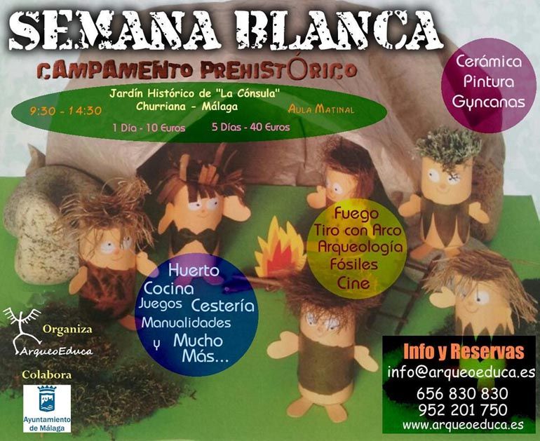 Campamento prehistórico de Semana Blanca en Málaga
