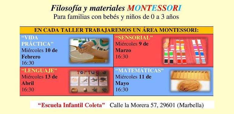 Talleres Montessori en Marbella