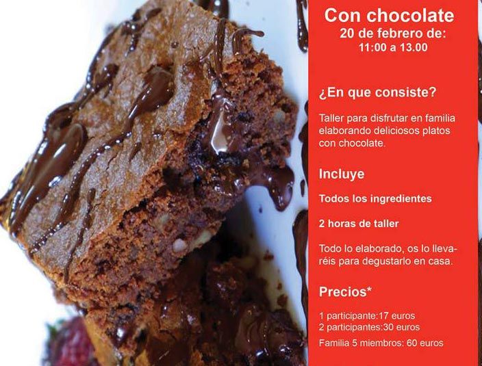 Taller en familia para los amantes del chocolate en Cooking Málaga
