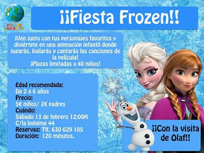 Fiesta Frozen en Málaga