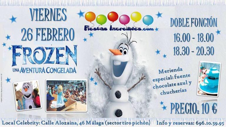 Fiesta infantil de Frozen en Málaga