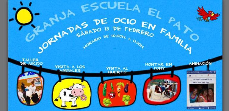 Jornada de ocio en familia en Granja Escuela El Pato