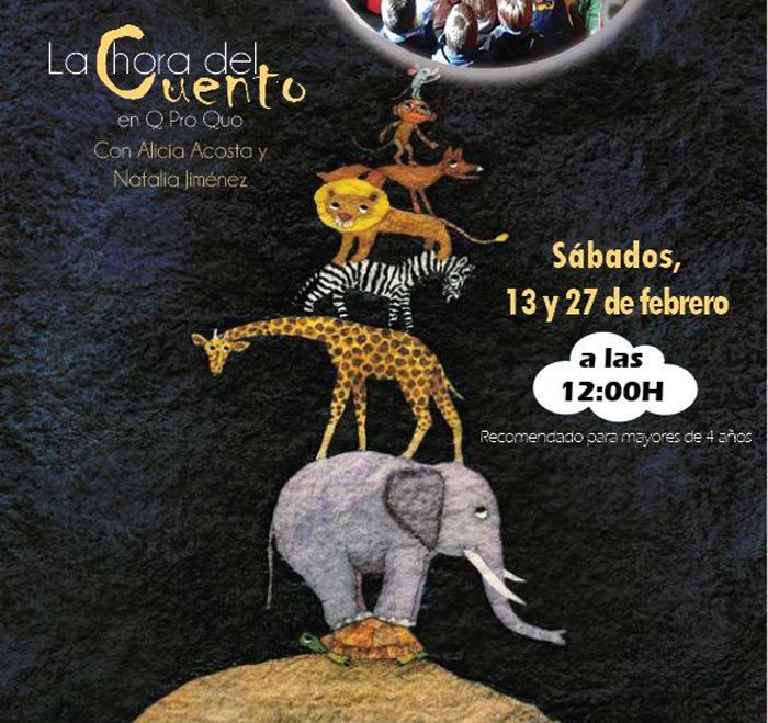 Nuevos cuentos gratis en la librería QProQuo de Málaga en febrero