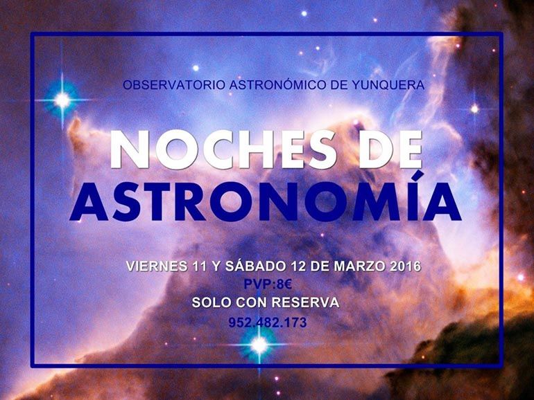 Noches de astronomía en el Observatorio de Yunquera