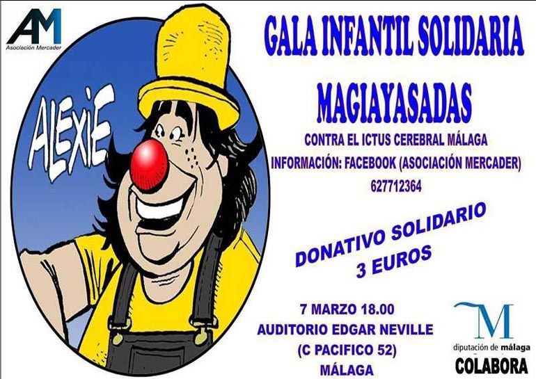 Magia y payasos en la gala infantil solidaria de este lunes en Málaga