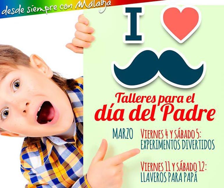 Talleres para el Día del Padre en el Centro Comercial Rosaleda de Málaga