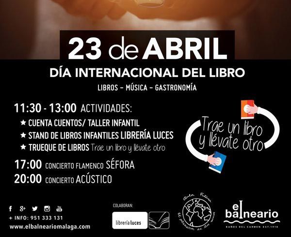 Cuentacuentos y taller infantil en El Balneario por el Día Internacional del Libro