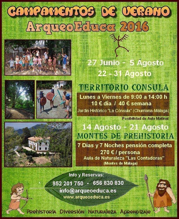 Campamentos De Verano De Prehistoria En Malaga Con Arqueoeduca