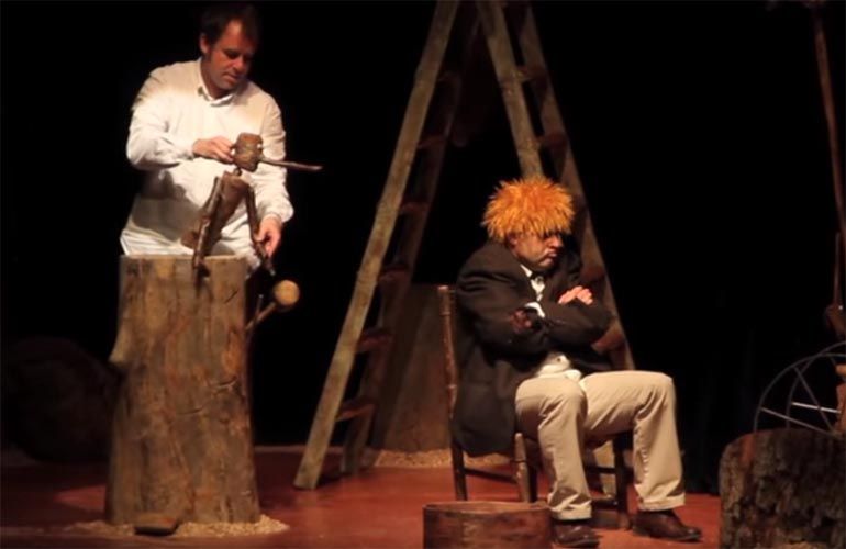 La Diversiva regala 2 entradas dobles para el teatro infantil y familiar Pinocho en La Cochera Cabaret de Málaga