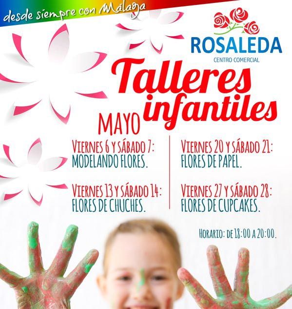 Talleres para niños gratis los fines de semana en el Centro Comercial Rosaleda de Málaga