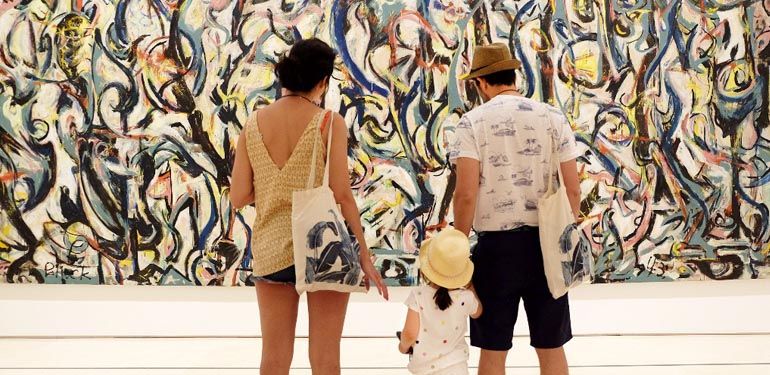 Actividades para niños en el Museo Picasso Málaga con la obra de Jackson Pollock