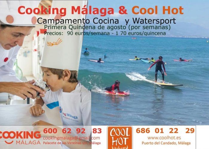 Cocina Y Surf Para Ninos En Agosto En Un Campamento De Verano