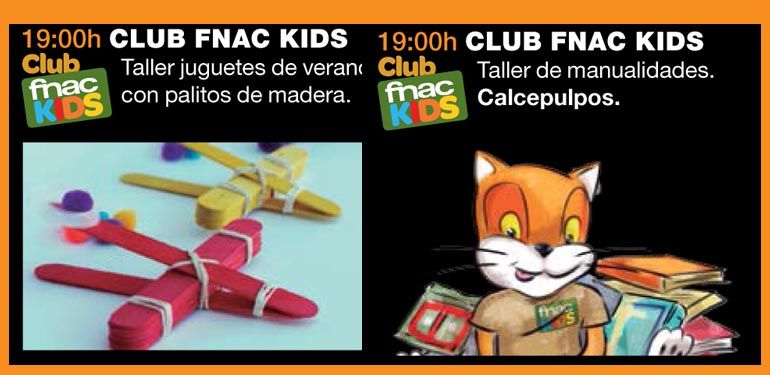 Actividades con niños en Fnac Málaga en julio