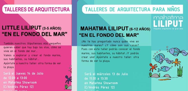 Talleres de arquitectura para niños en Málaga por Mahatma Liliput