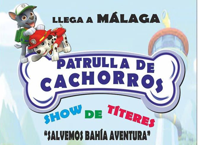 Patrulla Canina en Málaga con un espectáculo de títeres con animación
