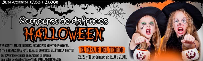 Concurso de disfraces de Halloween y pasaje del terror en el Centro Comercial Rincón de la Victoria