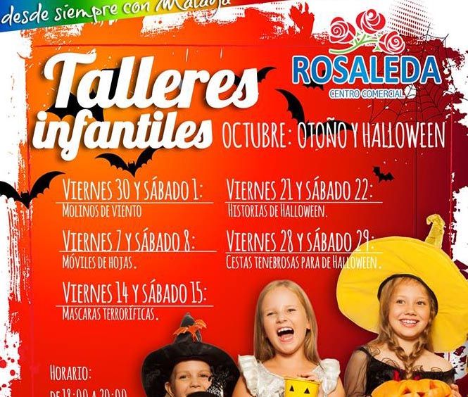 Otoño y Halloween en los talleres infantiles gratis del Centro Comercial Rosaleda de Málaga