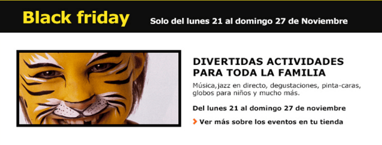 Actividades para niños en Ikea Málaga por el Black Friday toda la semana