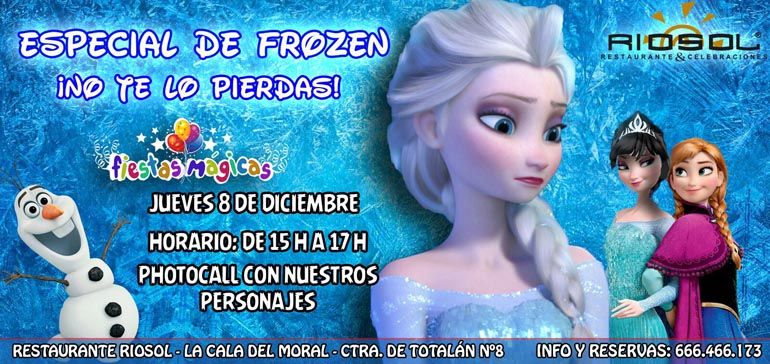 Frozen en el restaurante Riosol este jueves 8 de diciembre