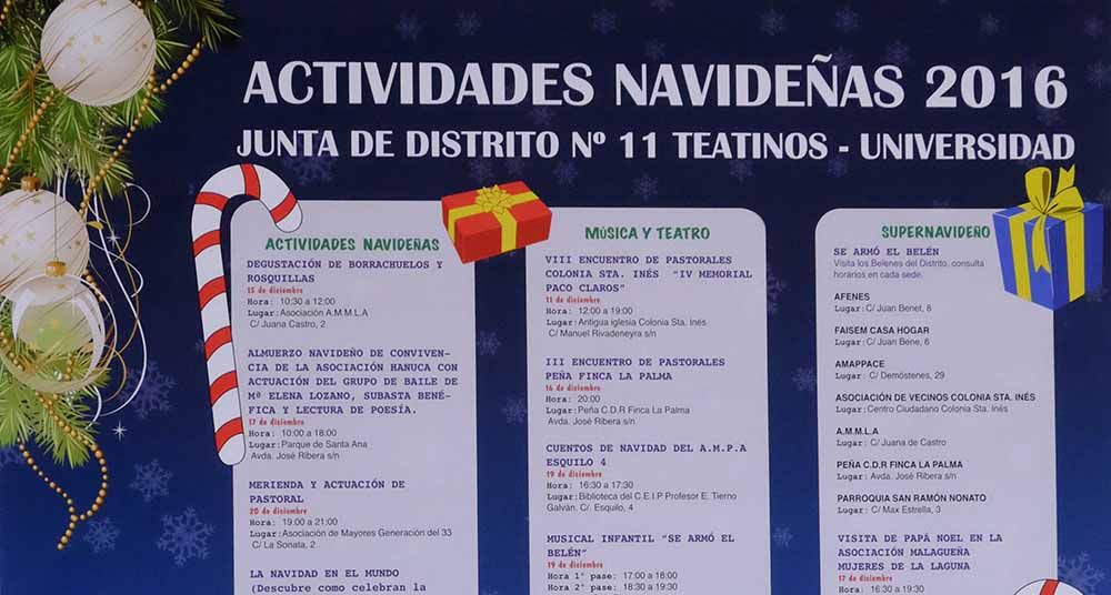 Actividades navideñas para toda la familia en Teatinos, Málaga