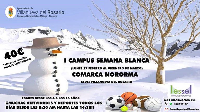 Campamento de Semana Blanca para niños en Villanueva del Rosario