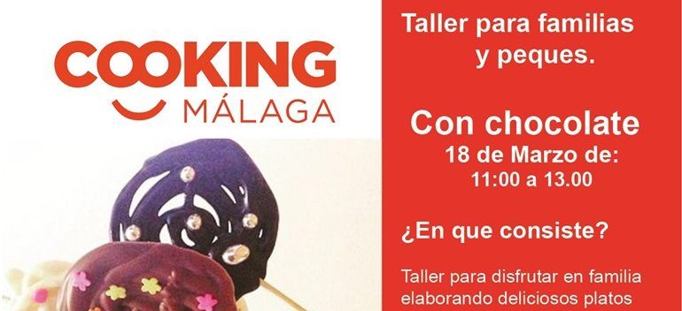 Taller de cocina con chocolate para niños con Cooking Málaga