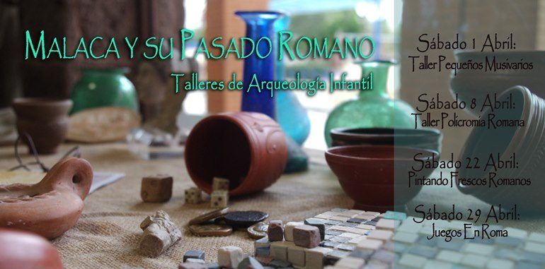 Talleres de arqueología para niños los sábados en Málaga